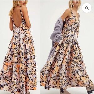 Free People Park Slope Floral Maxi Dress